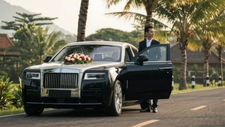 Luxury wedding and proposal car rental in Bali
